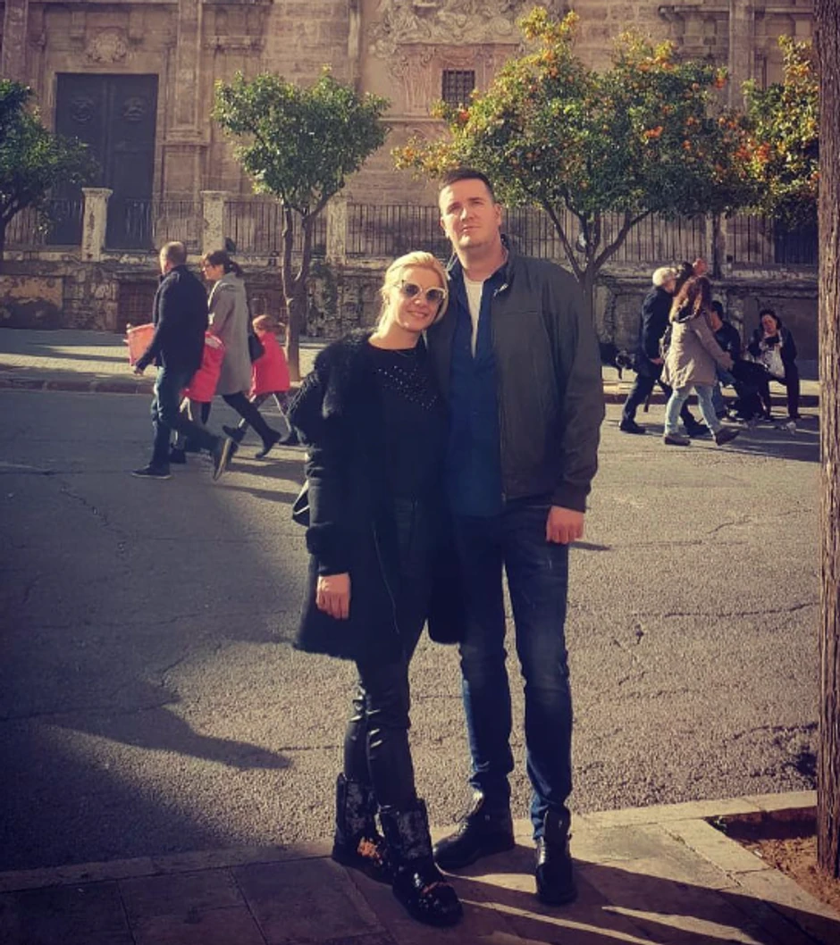 Svetlana Grubor sa mužem