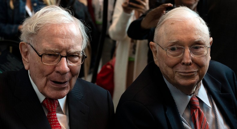 Warren Buffett and Charlie Munger hold court at Berkshire Hathaway's annual meeting every year in Omaha. Munger has died at age 99.Getty Images