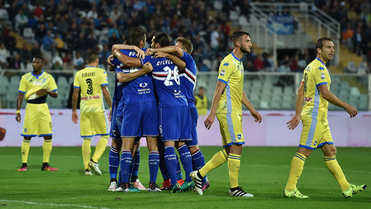 Piłkarze Pescary Calcio zremisowali na własnym boisku z Sampdorią Genua 1:1 (1:1) w meczu 8. kolejki Serie A. Cały mecz w barwach goście rozegrał reprezentant Polski, Karol Linetty.