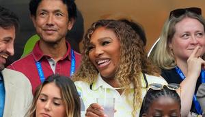 Serena Williams attends the 2024 US Open while wearing Wyn Beauty.Gotham/Getty Images