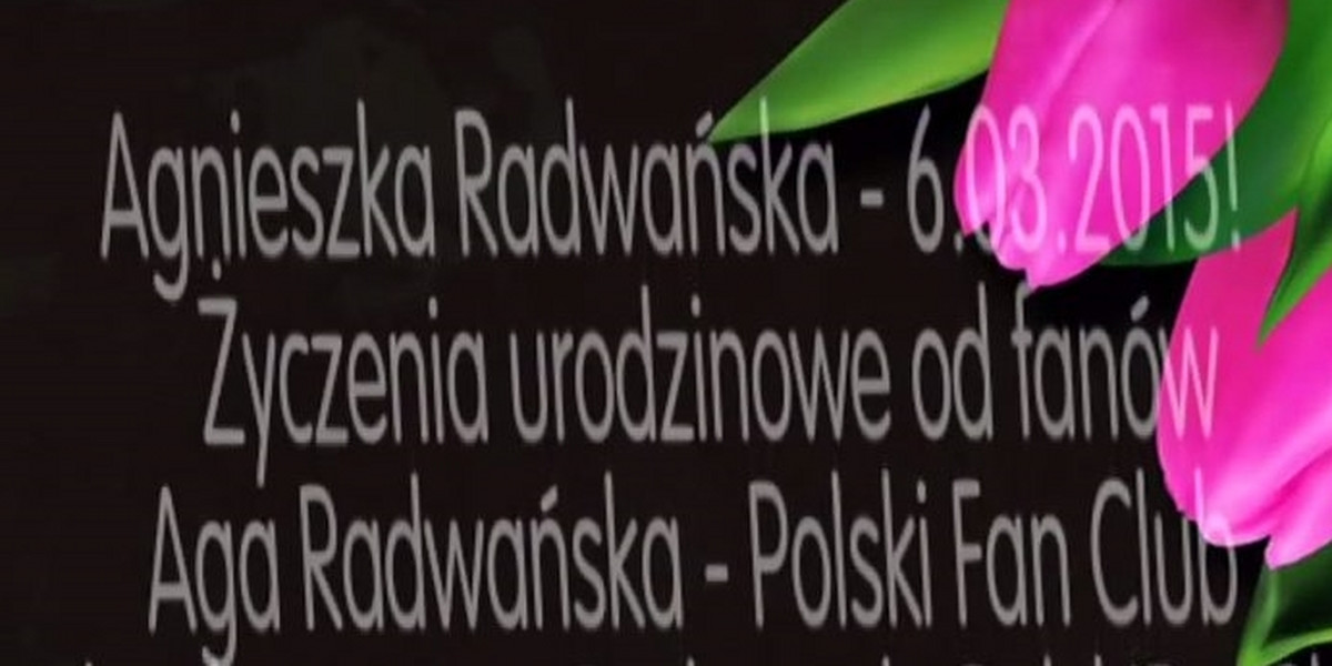 Agnieszka Radwańska życzenia