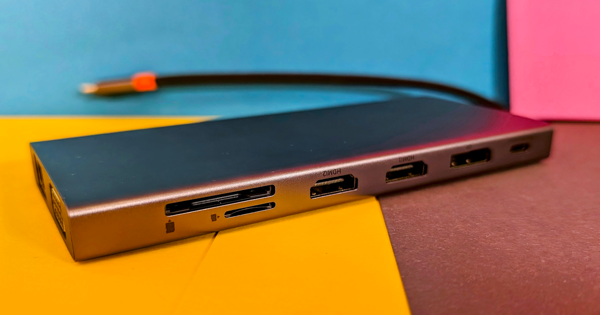 Baseus USB-C bağlantı istasyonu 13'ü 1 arada testte