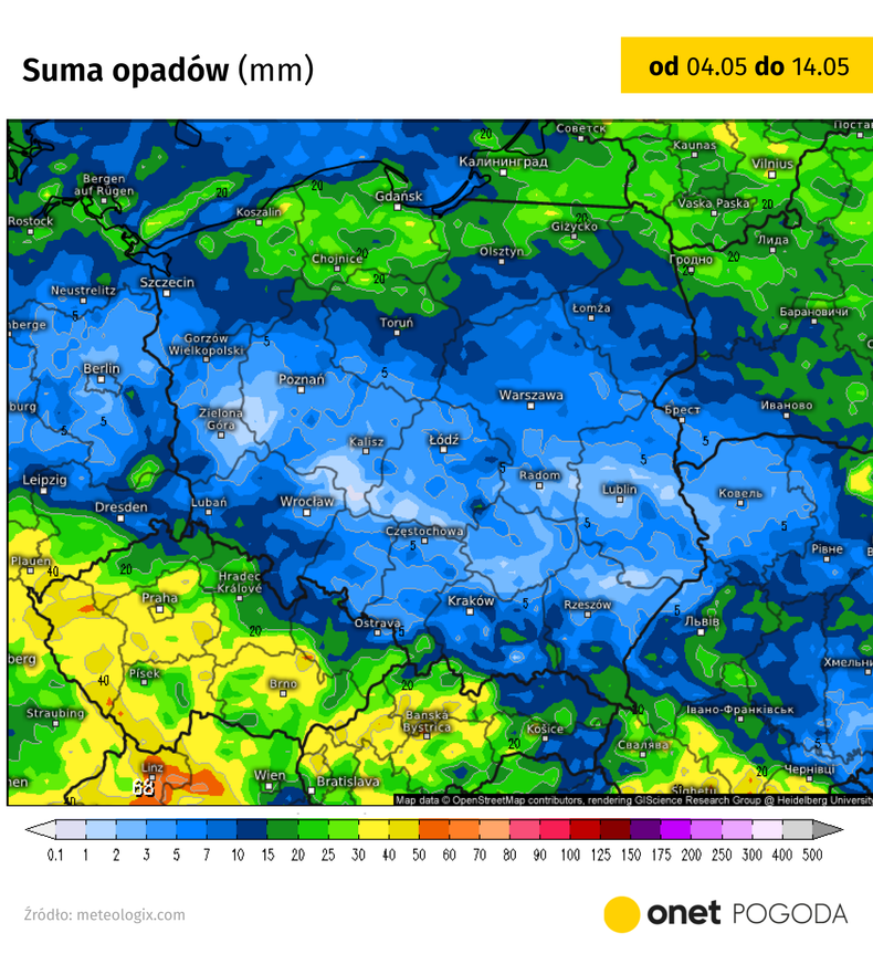 W nowym tygodniu czeka nas więcej opadów i burz