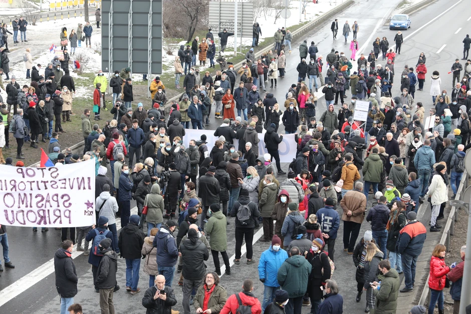 Eko protest kod Centra Sava