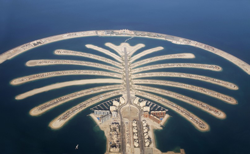 Jumeirah Palm Island w Dubaju.