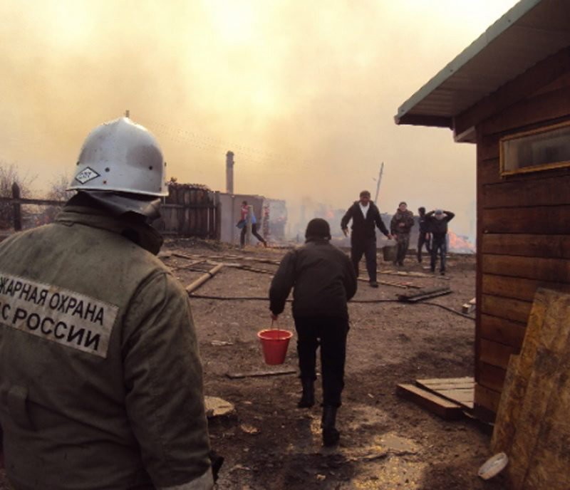 RUSSIA FOREST FIRE (Siberian forest fire leaves 15 injured )