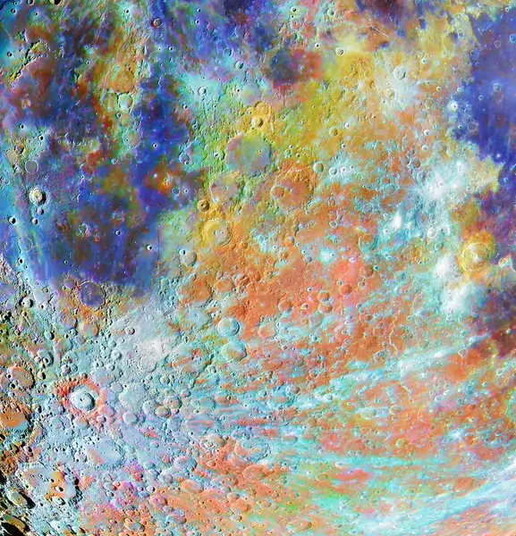 &quot;Tycho Crater Region with Colours&quot;, zwycięzca w kategorii &quot;Nasz Księżyc&quot;