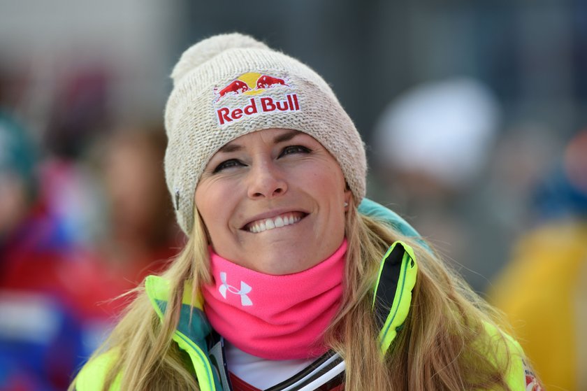 Lindsey Vonn z radości pozuje z krową!