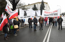 Demonstracja kupców przed Sejmem 