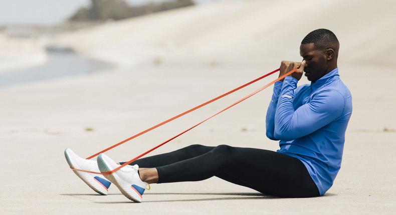 Try This Resistance Band Home Superset Workout