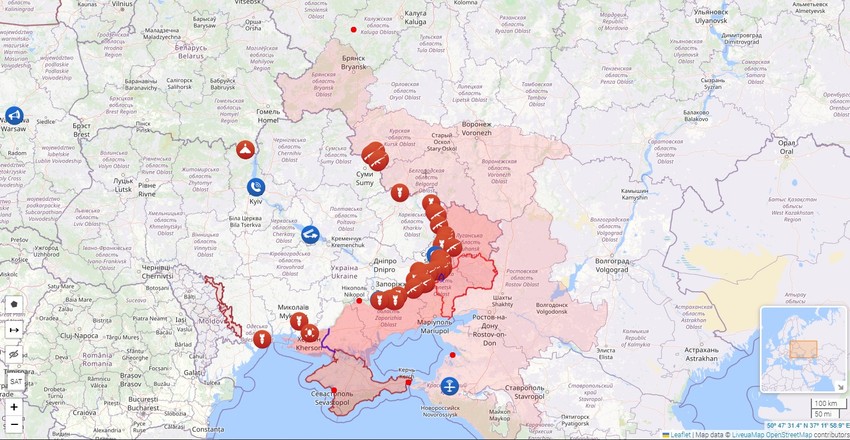 Kako trenutno izgleda vlasništvo nad teritorijama u Ukrajini