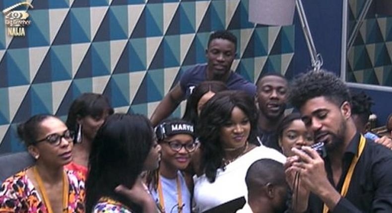 Omotola Jalade-Ekeinde visits the Big Brother house