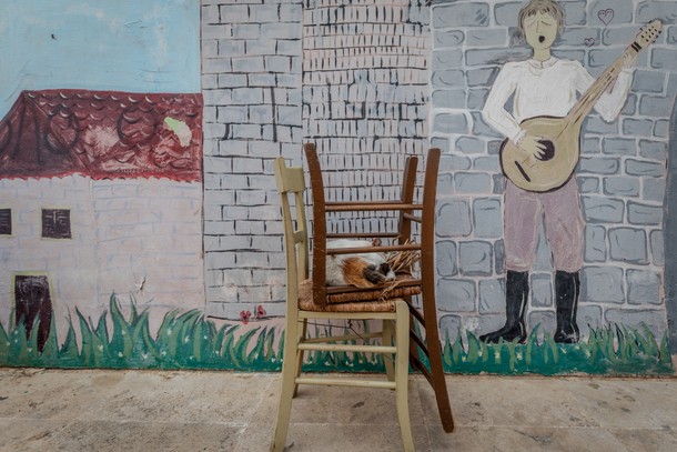 Mural w Retimno, najbardziej urokliwym mieście Krety