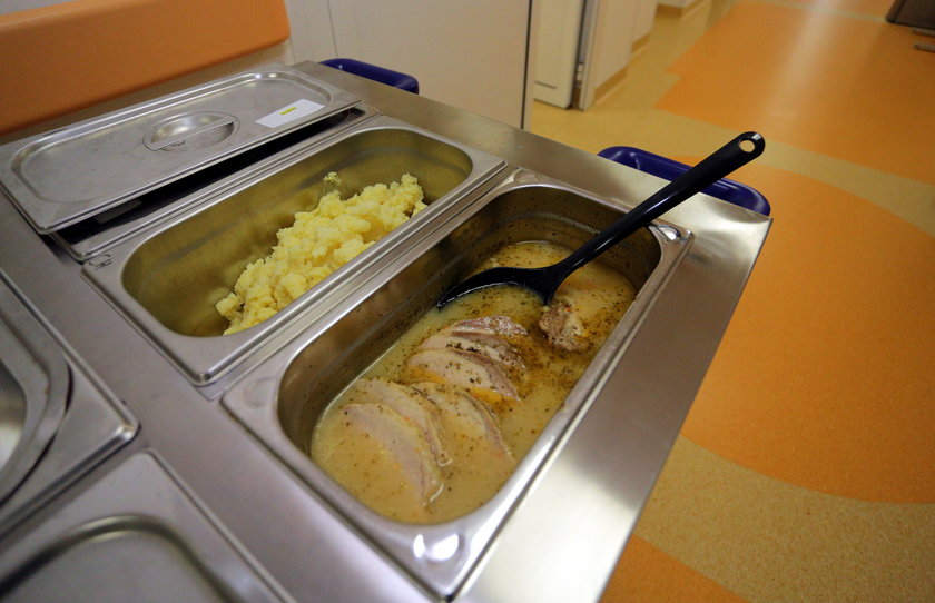 Jedzenie w szpitalu w Brzezinach
