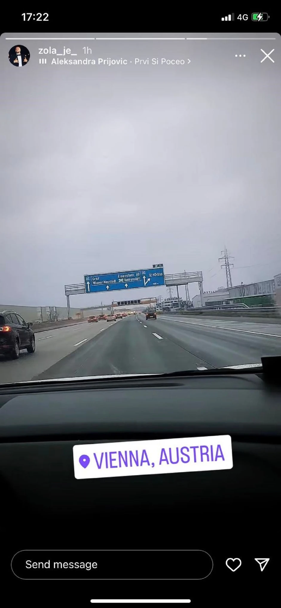 Zola se oglasio iz Beča