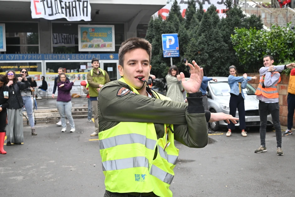 Blokada RTS Takovska studenti 18.04.2025.