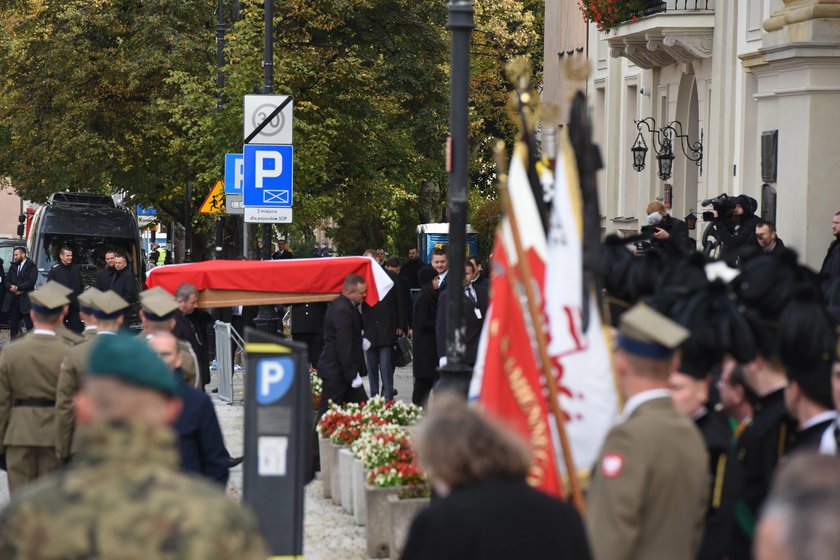 Politycy na pogrzebie Kornela Morawieckiego