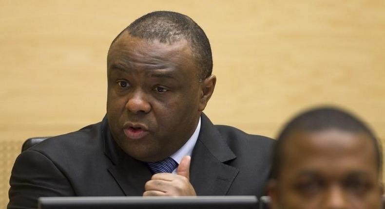 Jean-Pierre Bemba, a former vice president of the Democratic Republic of Congo, speaks at the opening of his trial in The Hague November 22, 2010. REUTERS/Michael Kooren