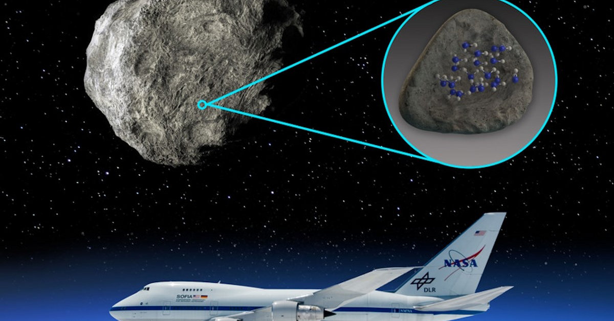 Astronomers have discovered the presence of water on the surface of asteroids