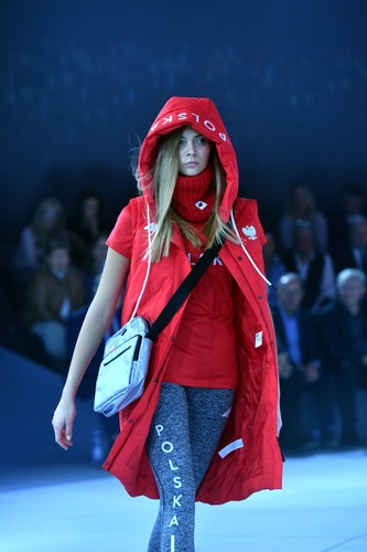 Pokaz kolekcji olimpijskiej marki 4F dla polskich sportowców, uczestników XXIII Zimowych Igrzysk Olimpijskich