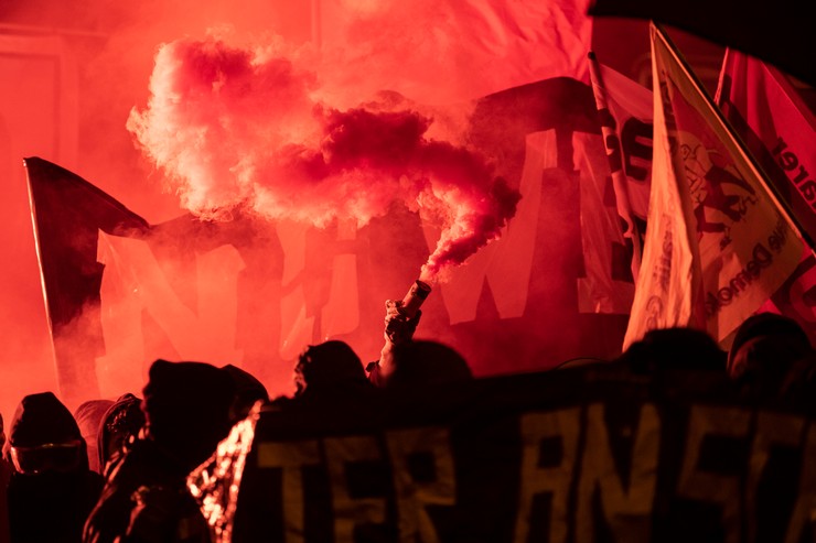 Protest Cirih, Davos