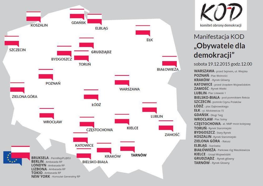 Protesty w całej Polsce