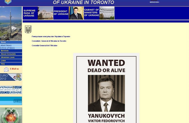 Janukowycz poszukiwany żywy, lub martwy. Konsulat: To nie my!