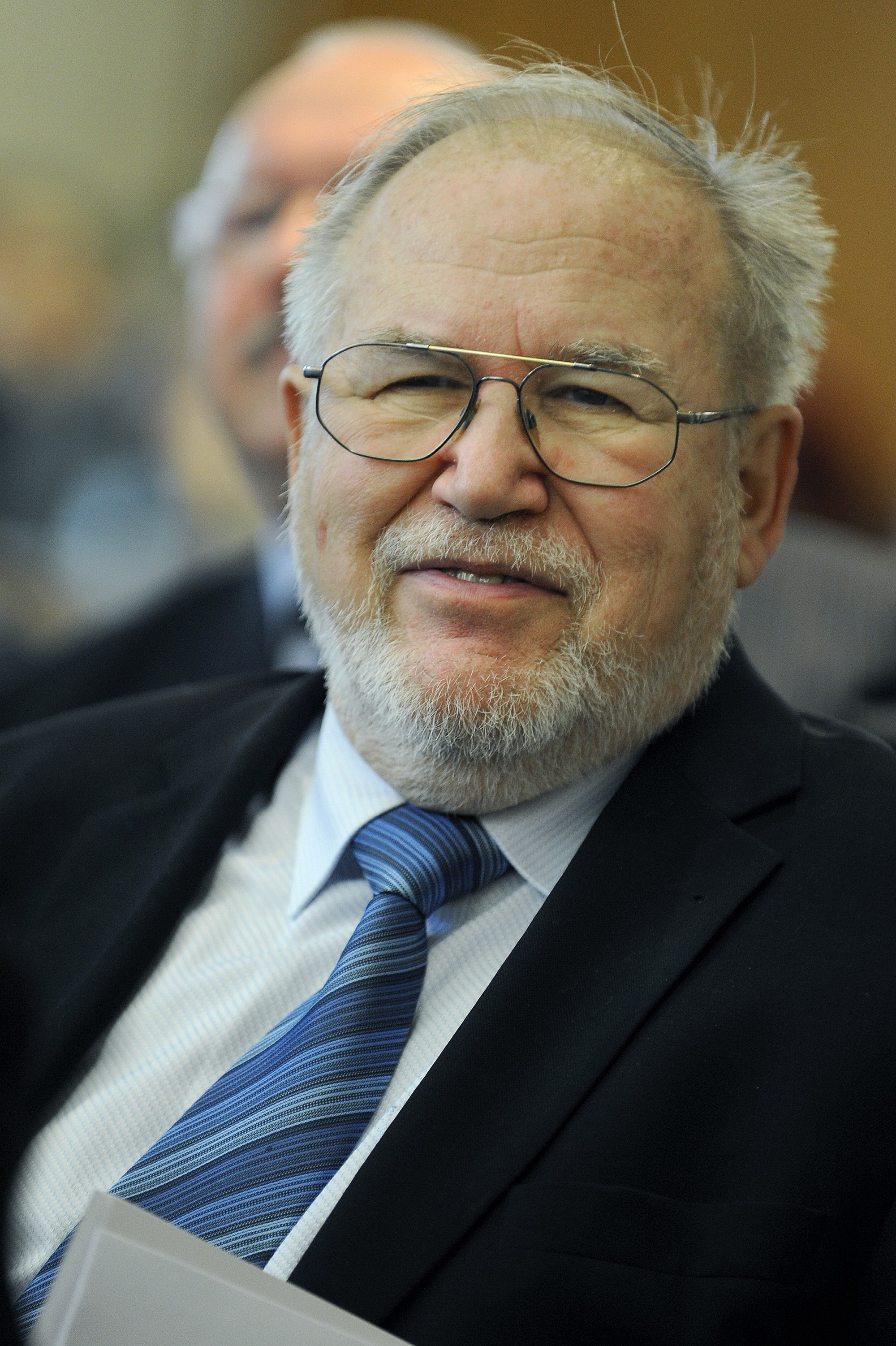 Na snímke čestný predseda Ústredného zväzu židovských náboženských obcí v SR Pavel Traubner v roku 2011.