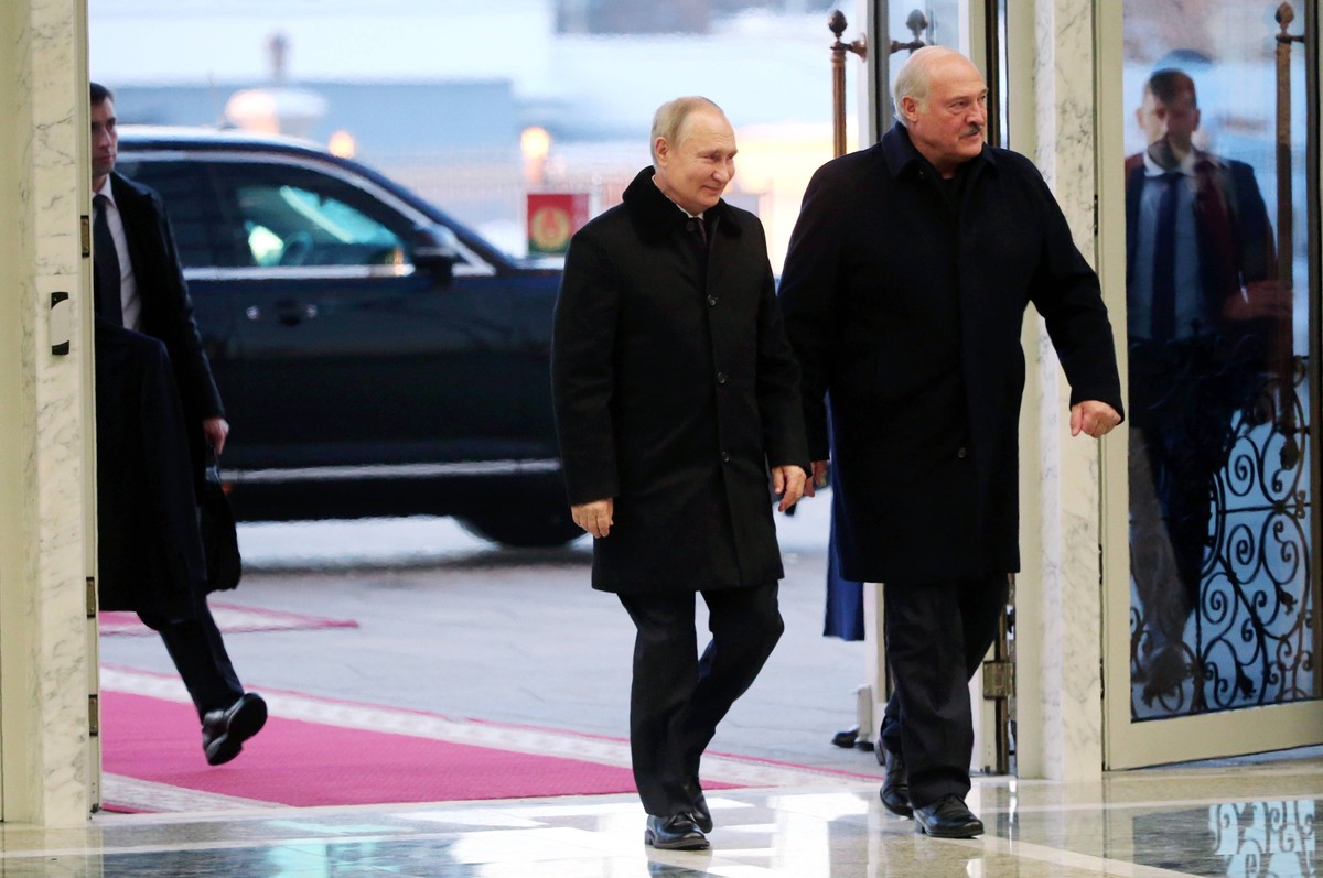 Władimir Putin i Alaksandr Łukaszenka