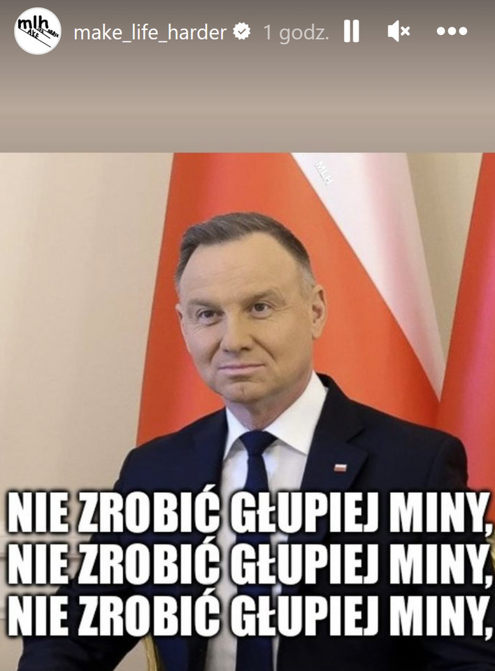 Mem o spotkaniu Andrzeja Dudy i Szymona Hołowni