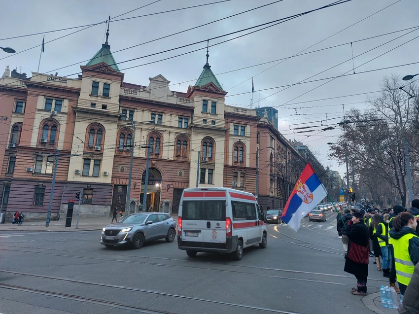 Protest, Nemanjina ulica