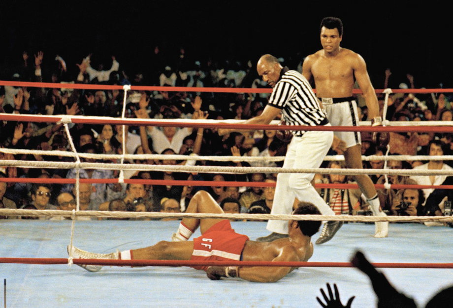 Muhammad Ali mierzy się z Georgem Foremanem