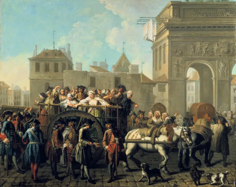 &quot;Transport prostytutek do Salpetriere&quot;, 1760-1770, Etienne Jeaurat Fot. East News