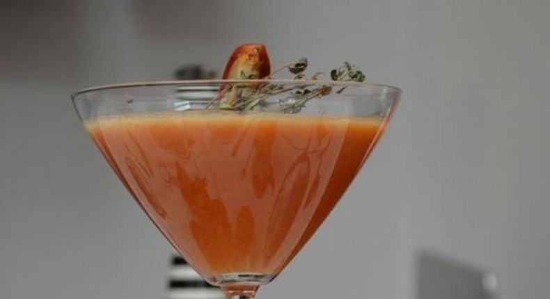 Alasa mocktail (African star fruit juice)