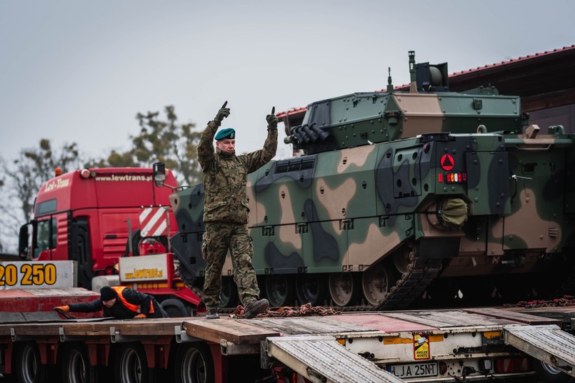 Borsuk w bazie 15. Giżyckiej Brygady Zmechanizowanej im. Zawiszy Czarnego