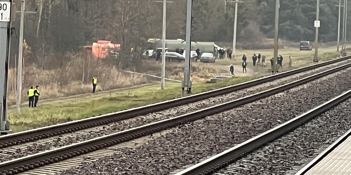 Kontrola torowiska w rejonie Mika–Życzyn. Zdjęcie ilustracyjne.