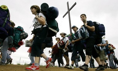 GERMANY-POPE-WYD-MARIENFELD-PILGRIMS