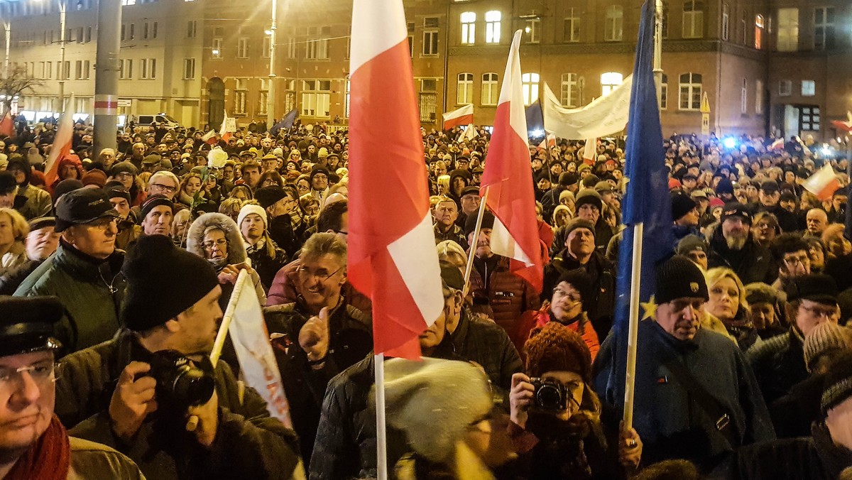 Protest pod sądem w Gdańsku. "Ten projekt to bat na sędziów"