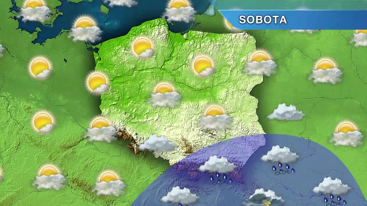 W sobotę duże zachmurzenie, ale nie wszędzie będzie padać. Miejscami zagrzmi