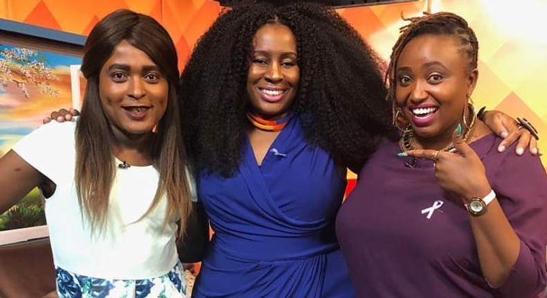  Shaniqwa with Mary Mwikali and a guest 