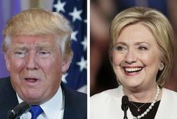 A combination photo of Republican U.S. presidential candidate Donald Trump and Democratic U.S. presidential candidate Hillary Clinton