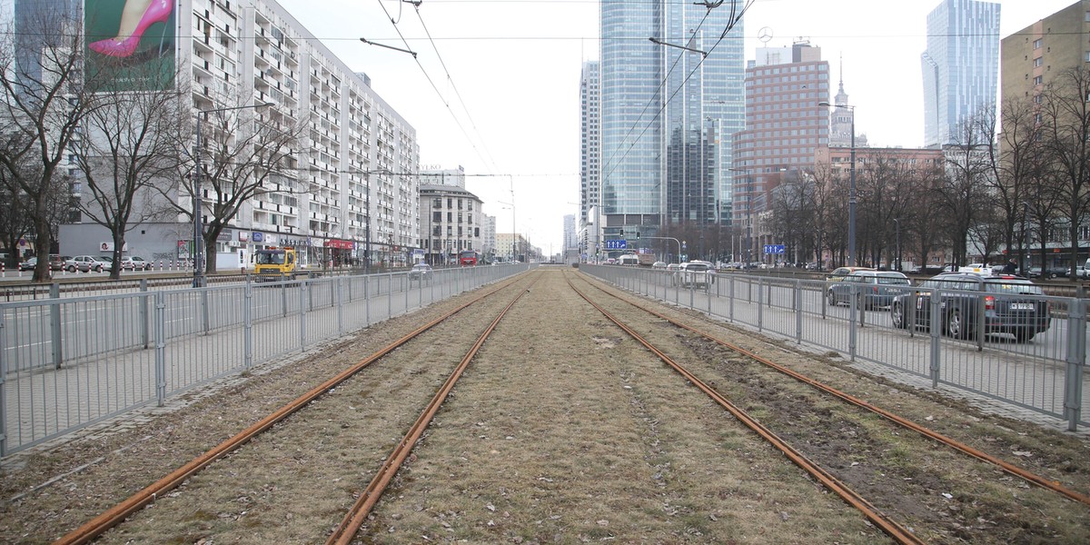 Na te tory tramwaje nie mają jak wjechać.