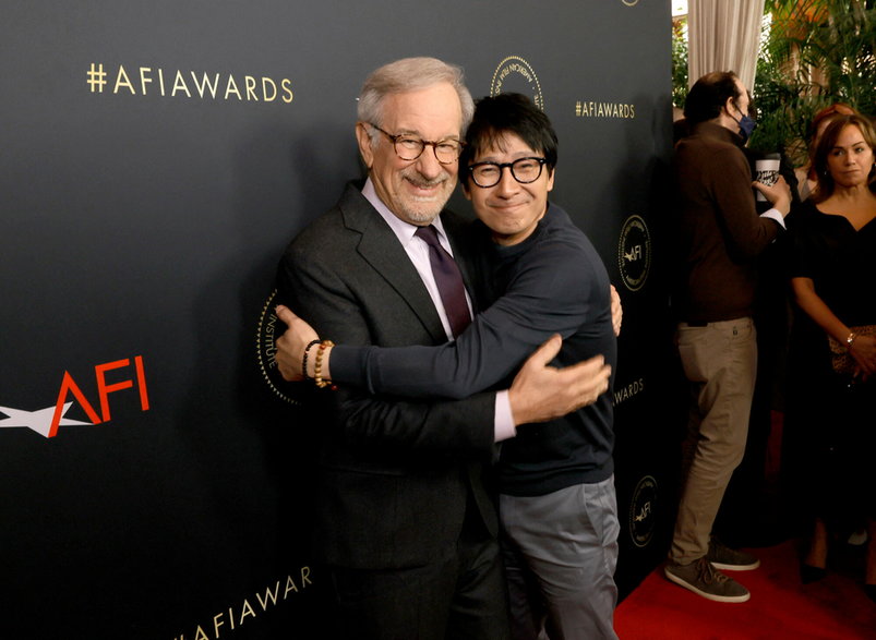 Ke Huy Quan i Steven Spielberg