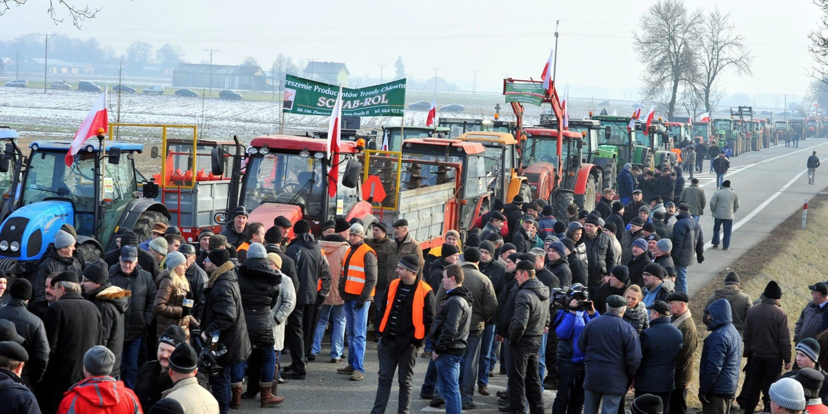 Protest Rolników.