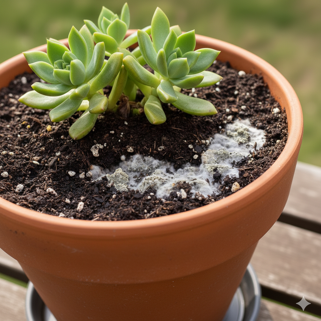 Takto vyzerá pôda, keď sa v nej objaví pleseň – našťastie, dá sa odstrániť rýchlo a bez chemikálií