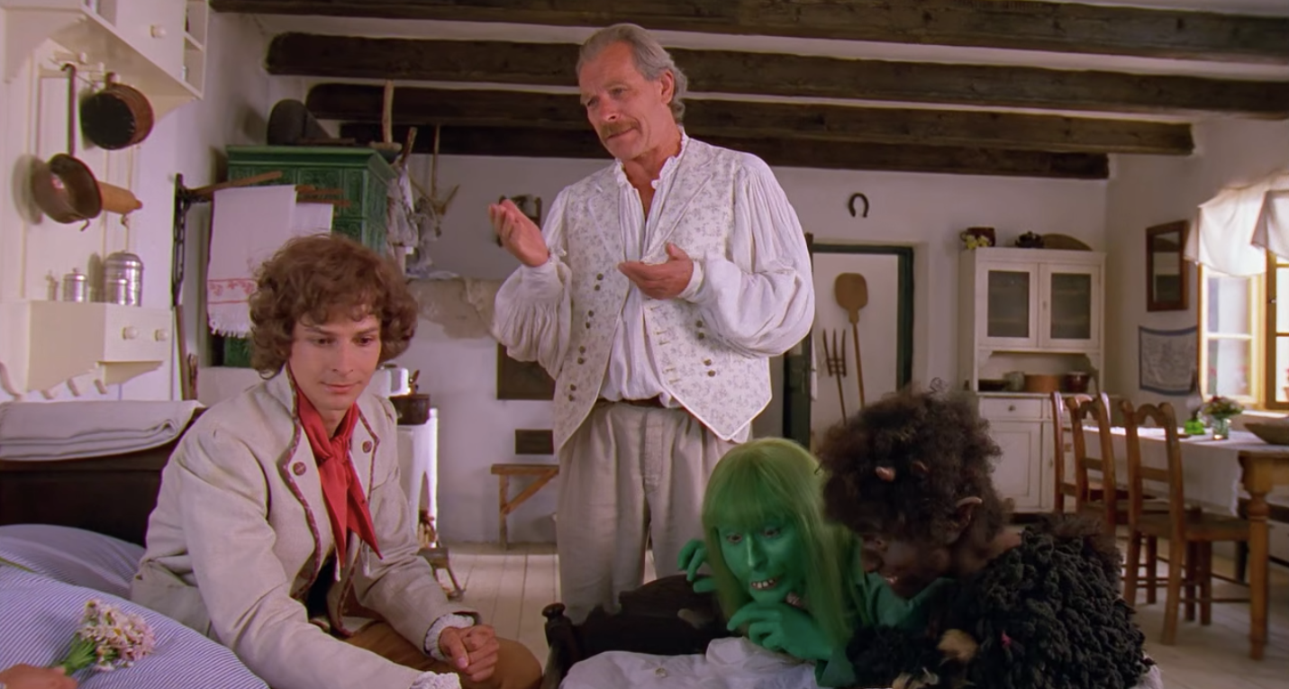 Český herec Alois Švehlík vo filme Princezna ze mlejna 2.