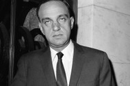 Roy M. Cohn czeka na werdykt sędziów Sądu Federalnego w sprawie krzywoprzysięstwa. Nowy Jork, 18 kwietnia 1964 r. 