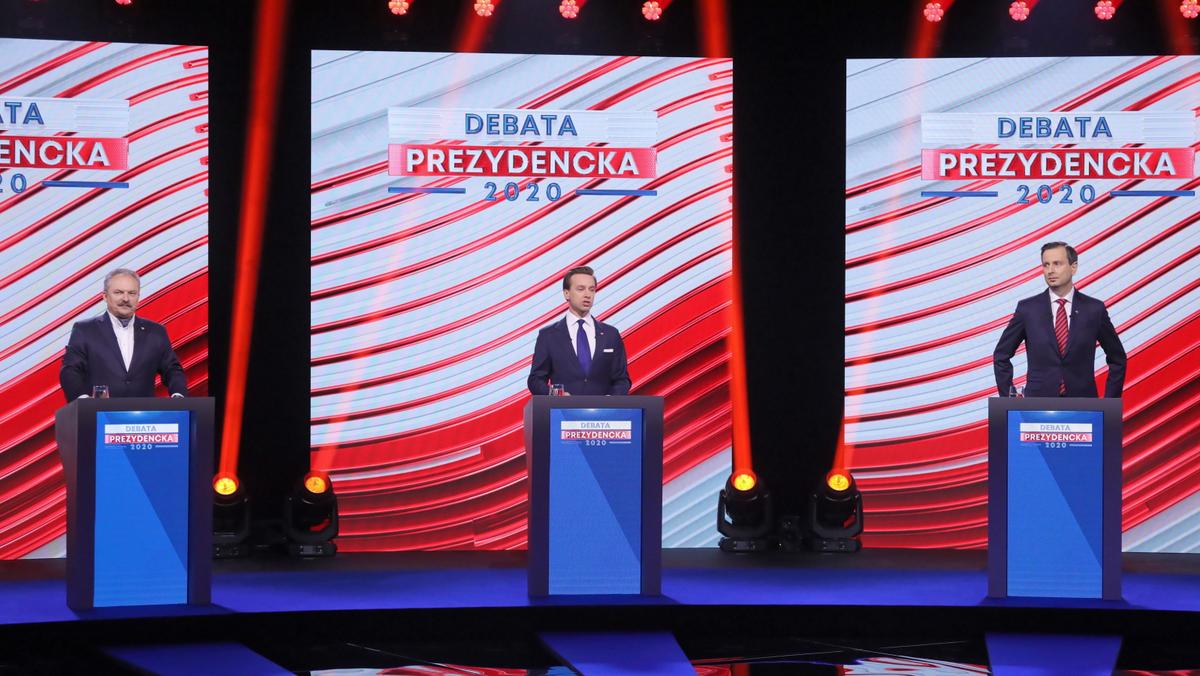 Debata prezydencka w TVP: Jakubiak, Bosak, Kosiniak-Kamysz
