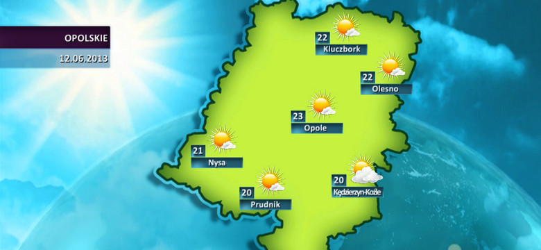 Prognoza pogody dla woj. opolskiego- 12.06