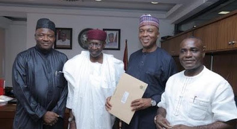 Senate President, Bukola Saraki receives second ministerial list on October 12, 2015